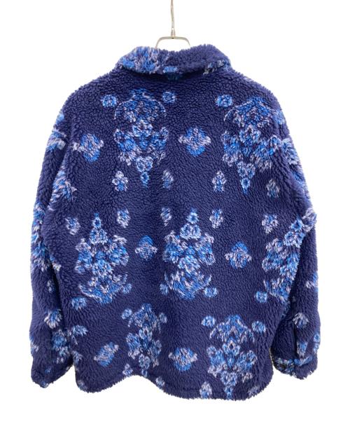 JOURNAL STANDARD（ジャーナルスタンダード）JOURNAL STANDARD (ジャーナルスタンダード) ダマスクパターンフリースブルゾン ネイビー サイズ:FREEの古着・服飾アイテム