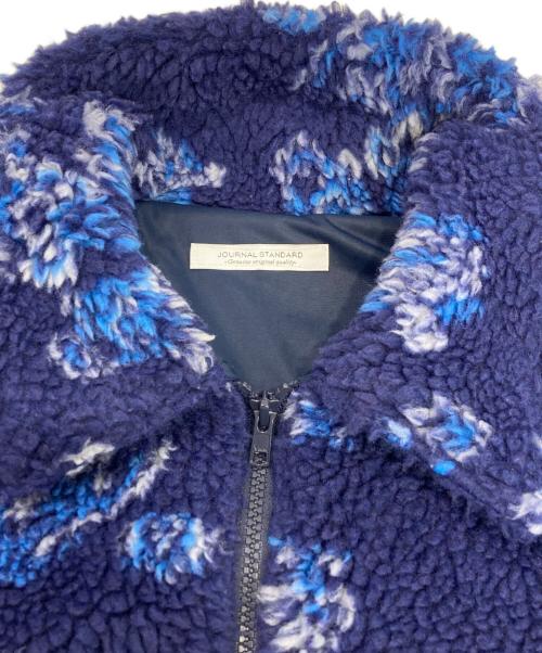 JOURNAL STANDARD（ジャーナルスタンダード）JOURNAL STANDARD (ジャーナルスタンダード) ダマスクパターンフリースブルゾン ネイビー サイズ:FREEの古着・服飾アイテム