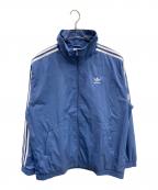 adidasアディダス）の古着「ナイロンジャケット」｜ブルー