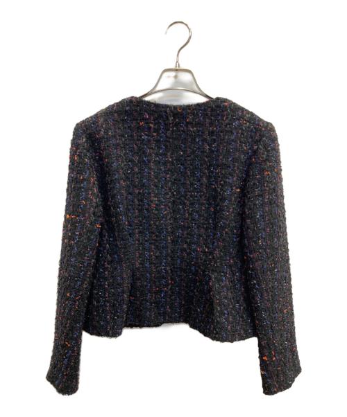 YOKO CHAN（ヨーコチャン）YOKO CHAN (ヨーコチャン) ミックスツイードジャケット ブラック サイズ:38(M)の古着・服飾アイテム