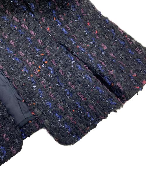 YOKO CHAN（ヨーコチャン）YOKO CHAN (ヨーコチャン) ミックスツイードジャケット ブラック サイズ:38(M)の古着・服飾アイテム