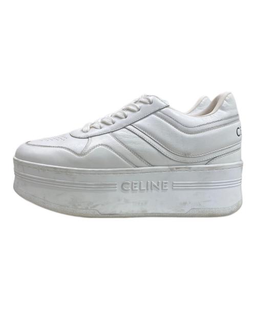 CELINE（セリーヌ）CELINE (セリーヌ) ブロックスニーカー ホワイト サイズ:24㎝24(38)の古着・服飾アイテム