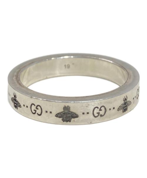 GUCCI（グッチ）GUCCI (グッチ) GG&ビー スリムリング シルバー サイズ:18の古着・服飾アイテム