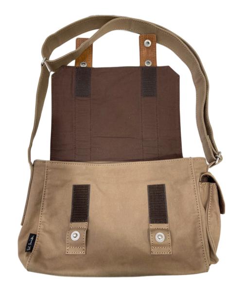 PAUL SMITH（ポールスミス）PAUL SMITH (ポールスミス) キャンバスショルダーバッグ ベージュの古着・服飾アイテム