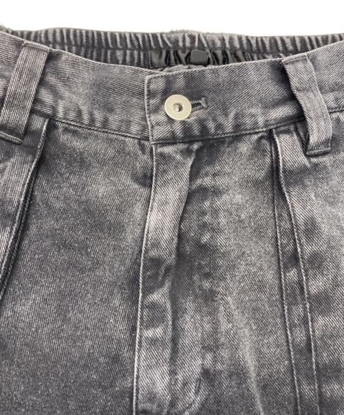 NO ID.（ノーアイディー）NO ID. (ノーアイディー) フラップZIPワイドパンツ ブラック サイズ:1の古着・服飾アイテム