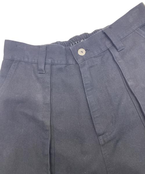 NO ID.（ノーアイディー）NO ID. (ノーアイディー) フラップZIPワイドパンツ ブラック サイズ:1の古着・服飾アイテム