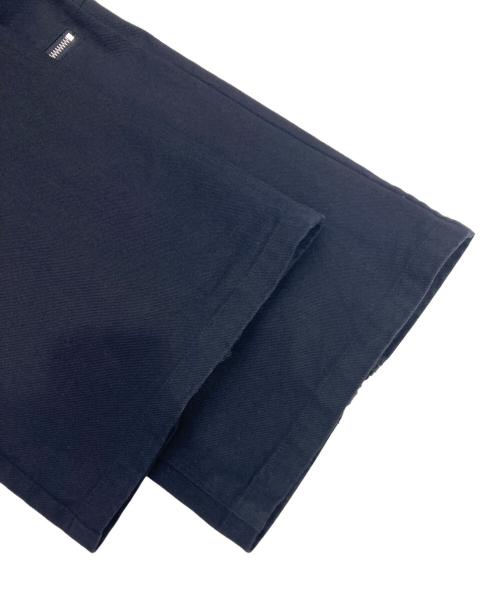 NO ID.（ノーアイディー）NO ID. (ノーアイディー) フラップZIPワイドパンツ ブラック サイズ:1の古着・服飾アイテム