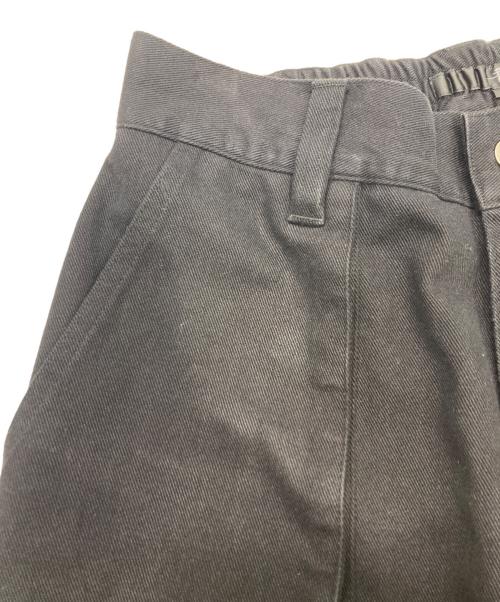 NO ID.（ノーアイディー）NO ID. (ノーアイディー) フラップZIPワイドパンツ ブラック サイズ:1の古着・服飾アイテム