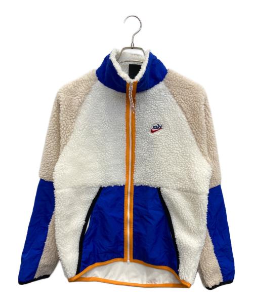 NIKE（ナイキ）NIKE (ナイキ) ボアジャケット ホワイト×ブルー サイズ:Sの古着・服飾アイテム