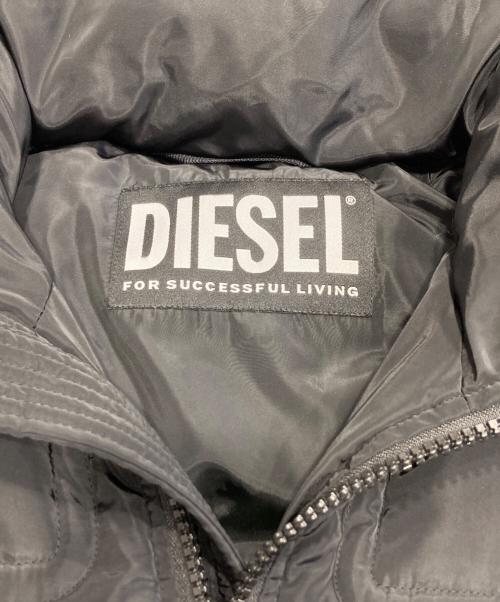 DIESEL（ディーゼル）DIESEL (ディーゼル) 中綿コート ブラック サイズ:Lの古着・服飾アイテム