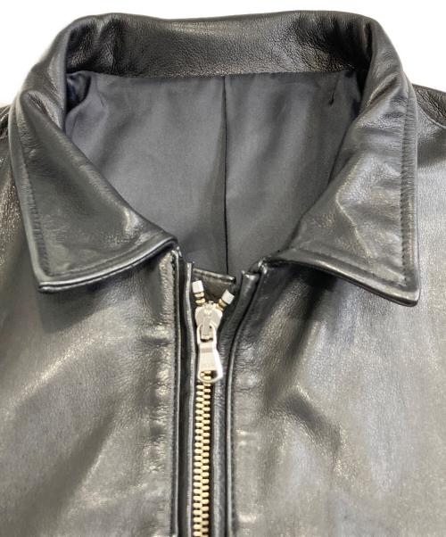 5351 pour les hommes（5351プールオム）5351 pour les hommes (5351プールオム) ベジタブルカウレザーシングルライダース ブラック サイズ:3の古着・服飾アイテム