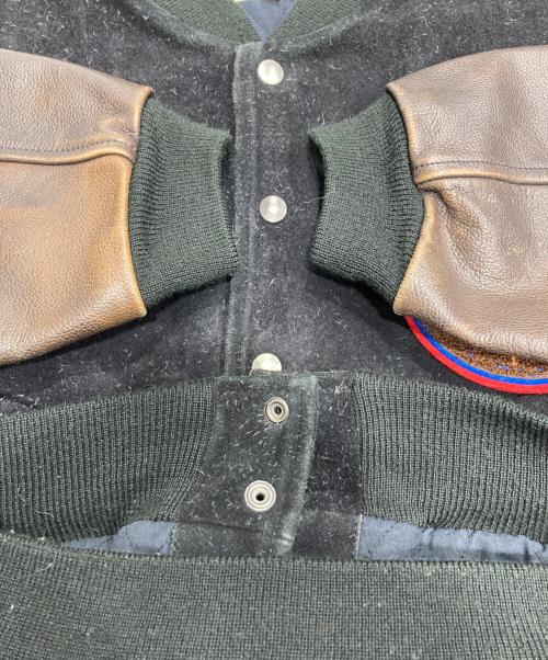 BIGI（ビギ）BIGI (ビギ) スタジャン ブラック×ブラウン サイズ:Mの古着・服飾アイテム