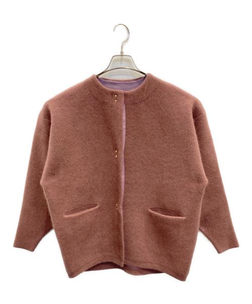 LAGUNA MOON（ラグナムーン）LAGUNA MOON (ラグナムーン) CHNラクーンニットカーディガン ピンク サイズ:FREE 未使用品の古着・服飾アイテム