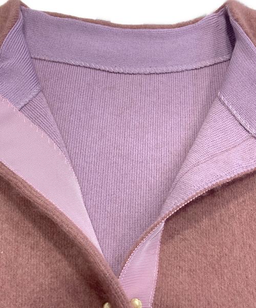 LAGUNA MOON（ラグナムーン）LAGUNA MOON (ラグナムーン) CHNラクーンニットカーディガン ピンク サイズ:FREE 未使用品の古着・服飾アイテム