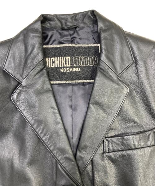 MICHIKO LONDON（ミチコロンドン）MICHIKO LONDON (ミチコロンドン) レザージャケット ブラック サイズ:11ARの古着・服飾アイテム