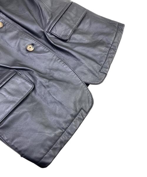 MICHIKO LONDON（ミチコロンドン）MICHIKO LONDON (ミチコロンドン) レザージャケット ブラック サイズ:11ARの古着・服飾アイテム