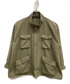 NO ID.ノーアイディー）の古着「M-65typeBIGショートコート」｜カーキ