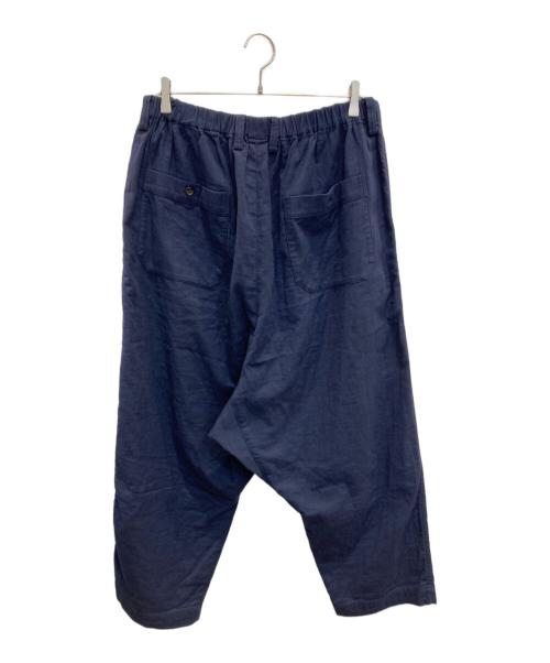 ISSEY MIYAKE MEN（イッセイミヤケメン）ISSEY MIYAKE MEN (イッセイミヤケメン) コットンワイドパンツ ネイビー サイズ:3の古着・服飾アイテム