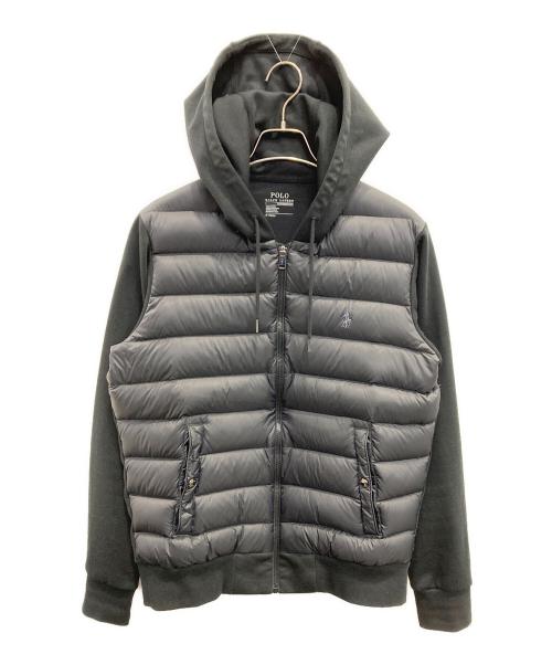 POLO RALPH LAUREN（ポロ・ラルフローレン）POLO RALPH LAUREN (ポロ・ラルフローレン) 袖切り替えダウンジャケット ブラック サイズ:Mの古着・服飾アイテム