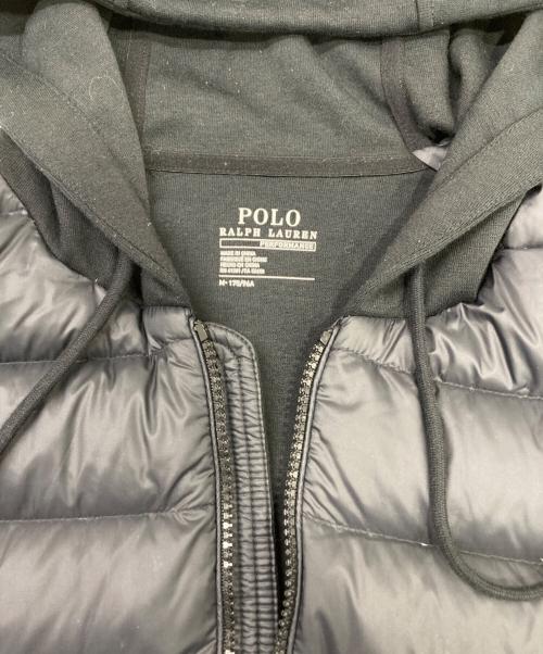 POLO RALPH LAUREN（ポロ・ラルフローレン）POLO RALPH LAUREN (ポロ・ラルフローレン) 袖切り替えダウンジャケット ブラック サイズ:Mの古着・服飾アイテム