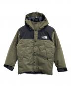 THE NORTH FACEザ ノース フェイス）の古着「マウンテンダウンジャケット」｜カーキ×グリーン