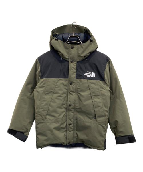 THE NORTH FACE（ザ ノース フェイス）THE NORTH FACE (ザ ノース フェイス) マウンテンダウンジャケット カーキ×グリーン サイズ:Mの古着・服飾アイテム