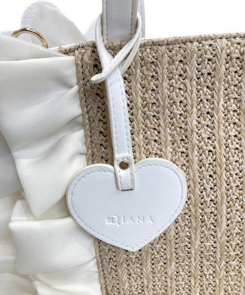 DIANA（ダイアナ）DIANA (ダイアナ) 2WAYバッグ ベージュ×ホワイトの古着・服飾アイテム