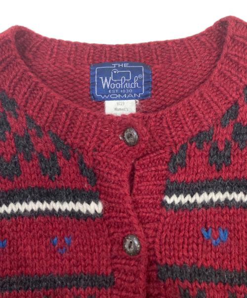 WOOLRICH（ウールリッチ）WOOLRICH (ウールリッチ) カーディガン レッド サイズ:Sの古着・服飾アイテム