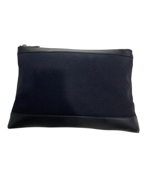 BALENCIAGA（バレンシアガ）BALENCIAGA (バレンシアガ) キャンバスクラッチバッグ ブラックの古着・服飾アイテム