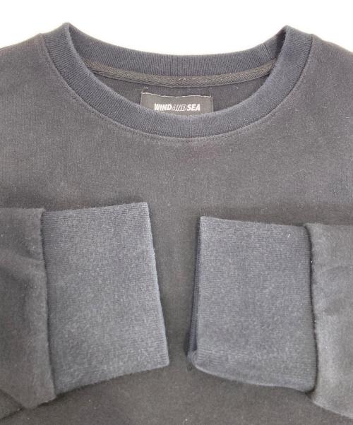 WIND AND SEA（ウィンダンシー）WIND AND SEA (ウィンダンシー) スウェット ブラック サイズ:Lの古着・服飾アイテム
