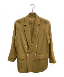 Loungedress（ラウンジドレス）の古着「リネンライクシアージャケット」｜カーキ