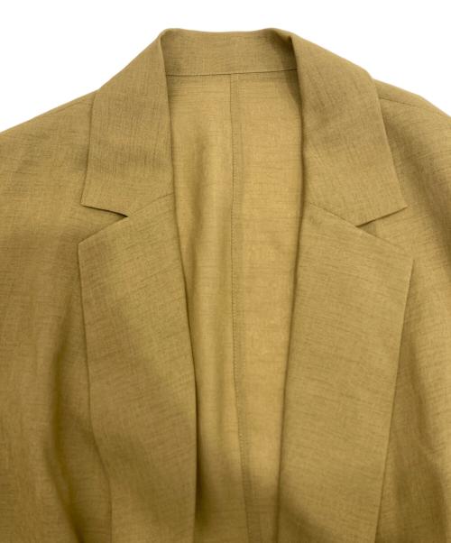 Loungedress（ラウンジドレス）Loungedress (ラウンジドレス) リネンライクシアージャケット カーキ サイズ:F 未使用品の古着・服飾アイテム