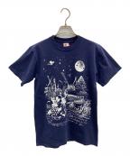 DISNEYディズニー）の古着「Tシャツ」｜ネイビー