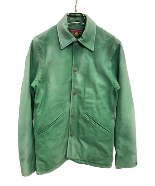 Hysteric Glamour（ヒステリックグラマー）Hysteric Glamour (ヒステリックグラマー) GOAT LEATHER COACH JKT グリーン サイズ:Sの古着・服飾アイテム