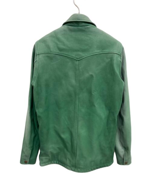 Hysteric Glamour（ヒステリックグラマー）Hysteric Glamour (ヒステリックグラマー) GOAT LEATHER COACH JKT グリーン サイズ:Sの古着・服飾アイテム