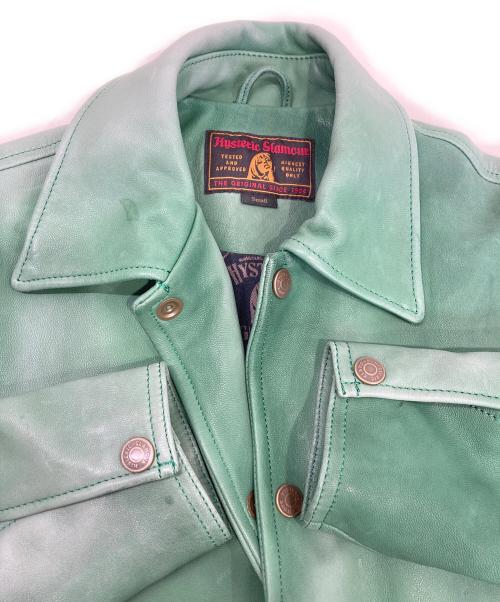 Hysteric Glamour（ヒステリックグラマー）Hysteric Glamour (ヒステリックグラマー) GOAT LEATHER COACH JKT グリーン サイズ:Sの古着・服飾アイテム