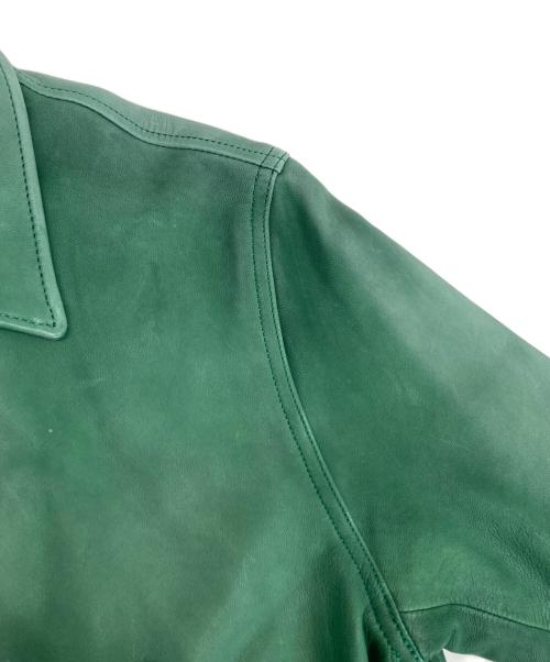 Hysteric Glamour（ヒステリックグラマー）Hysteric Glamour (ヒステリックグラマー) GOAT LEATHER COACH JKT グリーン サイズ:Sの古着・服飾アイテム