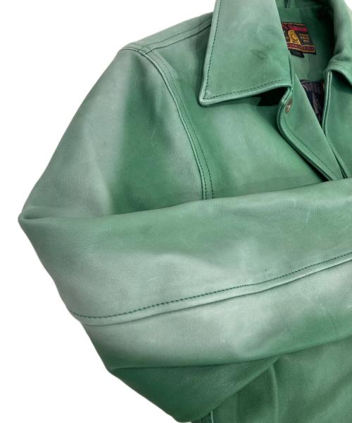 Hysteric Glamour（ヒステリックグラマー）Hysteric Glamour (ヒステリックグラマー) GOAT LEATHER COACH JKT グリーン サイズ:Sの古着・服飾アイテム