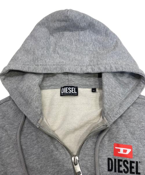 DIESEL（ディーゼル）DIESEL (ディーゼル) ジップパーカー グレー サイズ:Mの古着・服飾アイテム