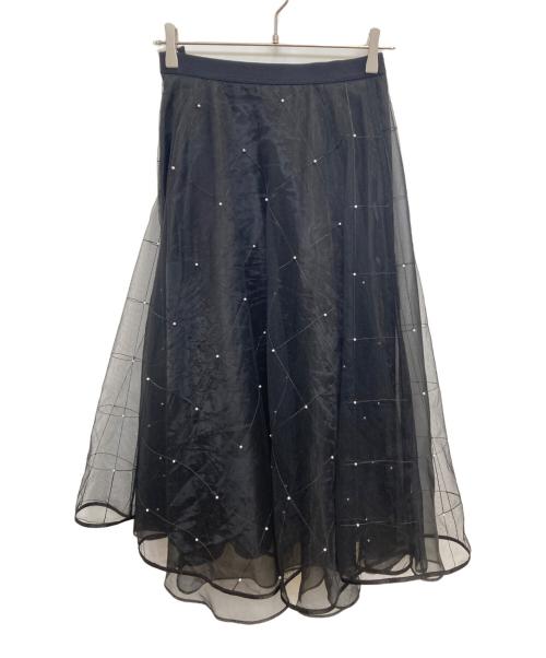 CELFORD（セルフォード）CELFORD (セルフォード) バリエチュールフレアスカート ブラック サイズ:38の古着・服飾アイテム