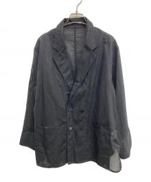 Adam et Rope（アダム エ ロペ）の古着「シアーコットンシャツジャケット」｜ブラック