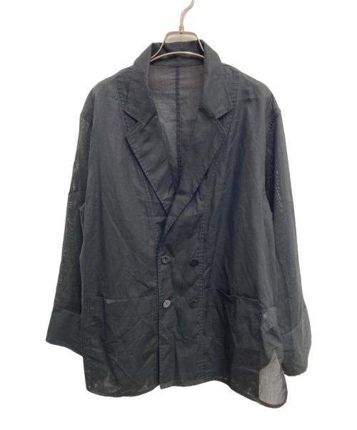 Adam et Rope（アダム エ ロペ）Adam et Rope (アダム エ ロペ) シアーコットンシャツジャケット ブラック サイズ:Freeの古着・服飾アイテム