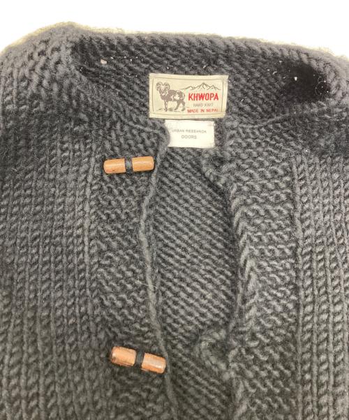 URBAN RESEARCH DOORS（アーバンリサーチドアーズ）URBAN RESEARCH DOORS (アーバンリサーチドアーズ) ネパールニットベスト ブラック サイズ:記載なしの古着・服飾アイテム