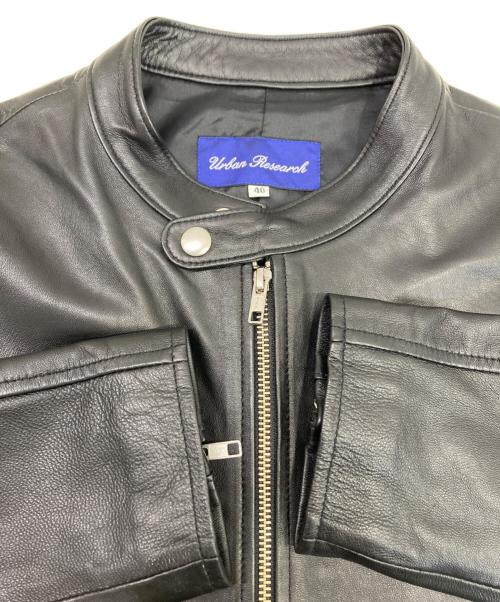 URBAN RESEARCH（アーバンリサーチ）URBAN RESEARCH (アーバンリサーチ) シングルライダースジャケット ブラック サイズ:40の古着・服飾アイテム