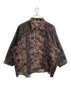 My Beautiful Landletマイビューティフルランドレット）の古着「PAISLEY GOBELIN WEAVING RAGLAN OVERSIZE SHIRT」｜ブラウン