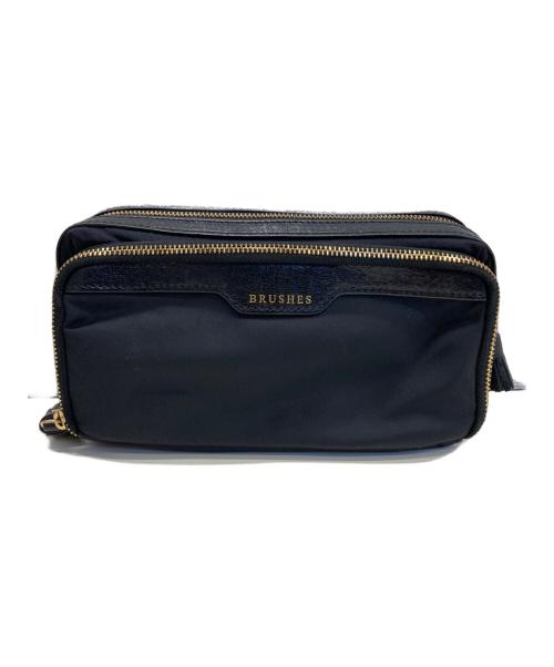 ANYA HINDMARCH（アニヤ・ハインドマーチ）ANYA HINDMARCH (アニヤ・ハインドマーチ) コスメポーチ ブラックの古着・服飾アイテム