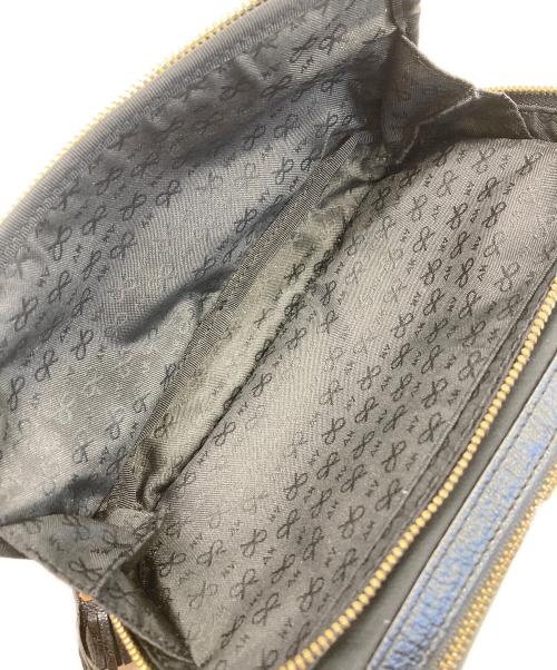 ANYA HINDMARCH（アニヤ・ハインドマーチ）ANYA HINDMARCH (アニヤ・ハインドマーチ) コスメポーチ ブラックの古着・服飾アイテム