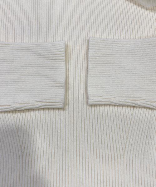 FRAY ID（フレイ アイディー）FRAY ID (フレイ アイディー) 2wayチュールコンビオフショルニット アイボリー サイズ:FREEの古着・服飾アイテム