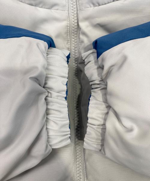 adidas（アディダス）adidas (アディダス) リバーシブルダウンジャケット グレー×ブルー サイズ:2XLの古着・服飾アイテム