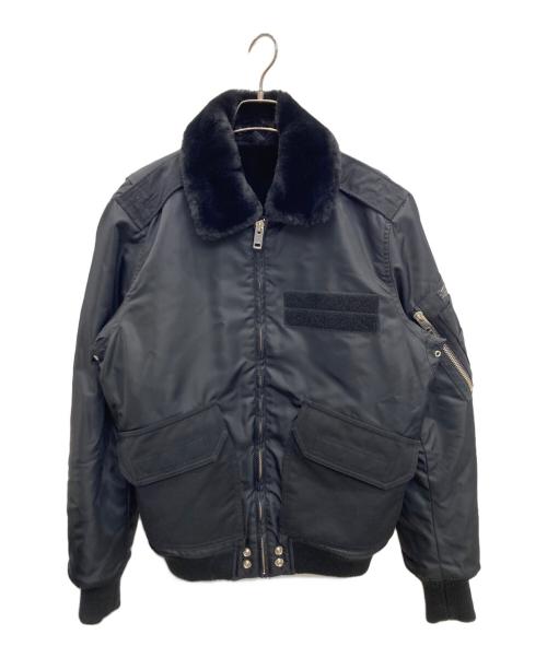 DIESEL（ディーゼル）DIESEL (ディーゼル) フライトジャケット ブラック サイズ:Mの古着・服飾アイテム